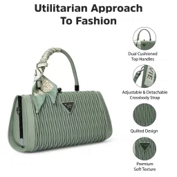 Lavie Signature Green Womens Mesa Large Handbag (L) image 3