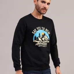 LIMEROAD Men Printed Sweatshirt image 2