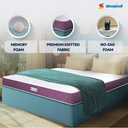 Sleepwell Ortho 8 inch Queen Memory Foam Mattress image 4