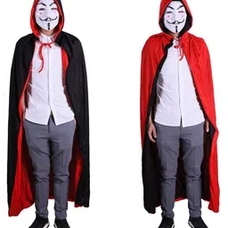 kaku fancy dresses Kaku Fancy Dress Halloween Theme Dracula Costume Set - Black & Red-picture-26