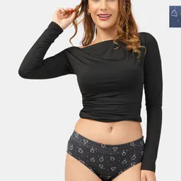 Lady Lyka Women Pack Of 3 Printed Mid-Rise Hipster Briefs-picture-34