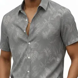 r.code by the roadster life co. R.Code by The Roadster Lifestyle Co. Men Floral Printed Spread Collar Casual Shirt image 2