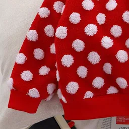 Xsole Girls Printed Pullover with Fuzzy Detail image 3