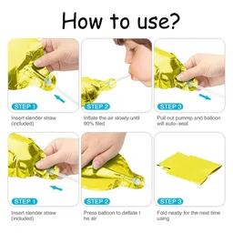 decor mantra Décor Mantra 32 Inch Number Foil Balloon 2 For birthday Decorations Items-Gold Color-Pack of 1 image 4