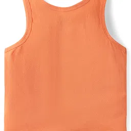 Doodle Poodle 100% Cotton Sleeveless Vests With Dino Print Pack Of 3 - Blue Green & Orange image 5