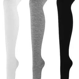 TRAZO Women Pack Of 3 Thigh High-Length Socks-picture-18