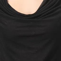 clobug Women Cowl Neck Net Top image 3