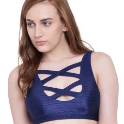 La Intimo Navy Non Wired Padded Full Coverage Bra-picture-19