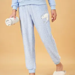 Dreamz by Pantaloons Blue Embroidered Joggers image 4