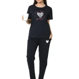 Smarty Pants Navy Printed T-Shirt With Pyjamas image 4