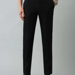 Arrow Black Regular Fit Trousers image 4