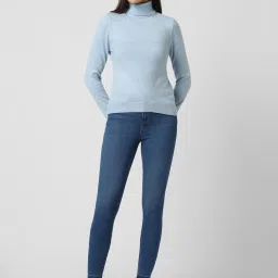 Van Heusen Blue Regular Fit Sweater image 4