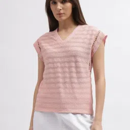 Iconic Pink Striped Regular Fit T-Shirt-picture-26