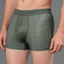 Red Tape Olive Printed Trunks image 4