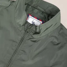 U.S. Polo Assn. Sage Green Regular Fit Wind Cheater image 4