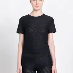 Adidas Originals Black Printed Sports T-Shirt-image-5