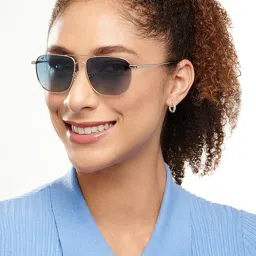 Vincent Chase by Lenskart 200394 Blue Polarized Square Sunglasses image 4