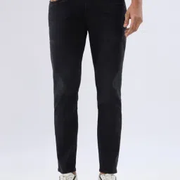 Spykar Black Cotton Slim Fit Jeans-image-21