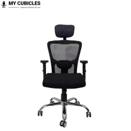 MY CUBICLES Majesty Executive Office Chair High Back Polyurethane Foam Weight Capacity Upto 115 Kg Black, MC0092 image 5