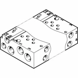 Festo VABM Pneumatic Manifold Fitting M7 mm M5, VABM-L1-10AW-M7-14-picture-13