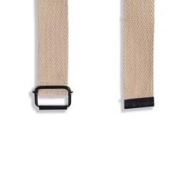 Cavio Boys White Cotton Solid Cargo Trousers with Belt image 4