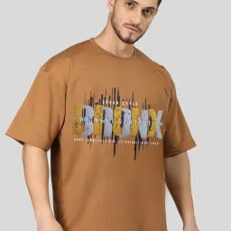 Chkokko Gold Relaxed Fit Printed T-Shirt image 4