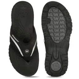 Weinbrenner by Bata Men's ARIZONA TH Black Flip Flops image 4