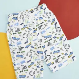 Pantaloons Junior White Cotton Printed Shorts-picture-46