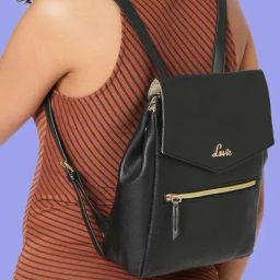 Lavie Black PU Medium Backpack-picture-9