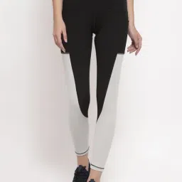 Cukoo Black & Grey Color-Block Track Pants-image-87