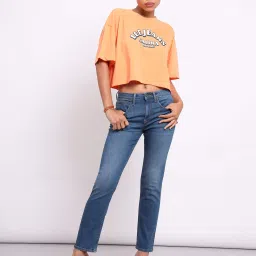 Lee Indigo Slim Fit High Rise Jeans image 4