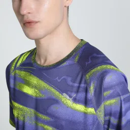 Puma Crystal Blue Regular Fit Printed Sports T-Shirt image 4