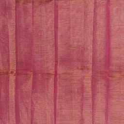 Unnati Silks Green & Pink Silk Textured Pattern Saree With Unstitched Blouse image 4