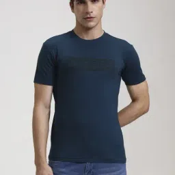 JadeBlue Teal Slim Fit Graphic Print T-Shirt-picture-11