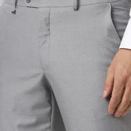 Van Heusen Grey Slim Fit Trousers image 4
