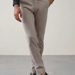 Minus One Men Mid Rise Chinos Trousers-picture-27