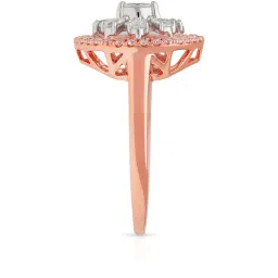 Malabar Gold and Diamonds 18k Rose Gold Diamond Cocktail Ring for Women image 4