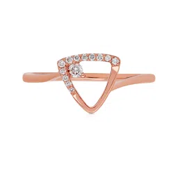 Malabar Gold and Diamonds 18k Rose Gold Diamond Ring image 4