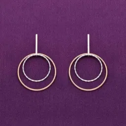 Kai Jewel Sterling Silver Stylish Multi Hoops Drop Earrings for Women-picture-26