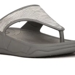 Bata Women's Grey Thongs Sandals image 4
