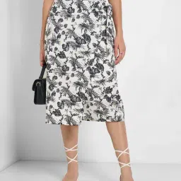 Honey by Pantaloons Jet Black Printed Skirt image 4