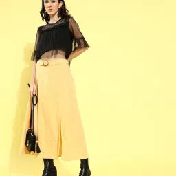 KASSUALLY Black Lace Crop Top image 4