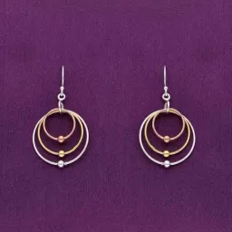 Kai Jewel Sterling Silver Multi Hoops Drop Earrings for Women-picture-42