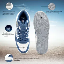 Red Tape Men's Blue & Grey Casual Sneakers image 4