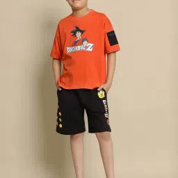 Kidsville Dragon Ball Z Printed Oversize Tshirt For Boys image 4
