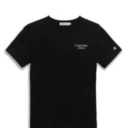 Calvin Klein Jeans Kids Black Logo Print T-Shirt-picture-14