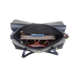 Baggit Blue Solid Medium Handbag image 4