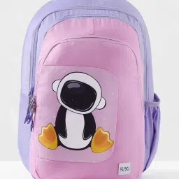 Wiki Back to School Champ 5 Pink Polyester Printed Backpack - 24 Ltrs image 4