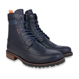Alberto Torresi Navy Brogue Boots image 4