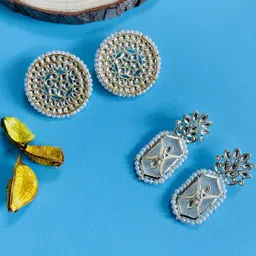 VATSALYA creation Women White Earrings-image-74